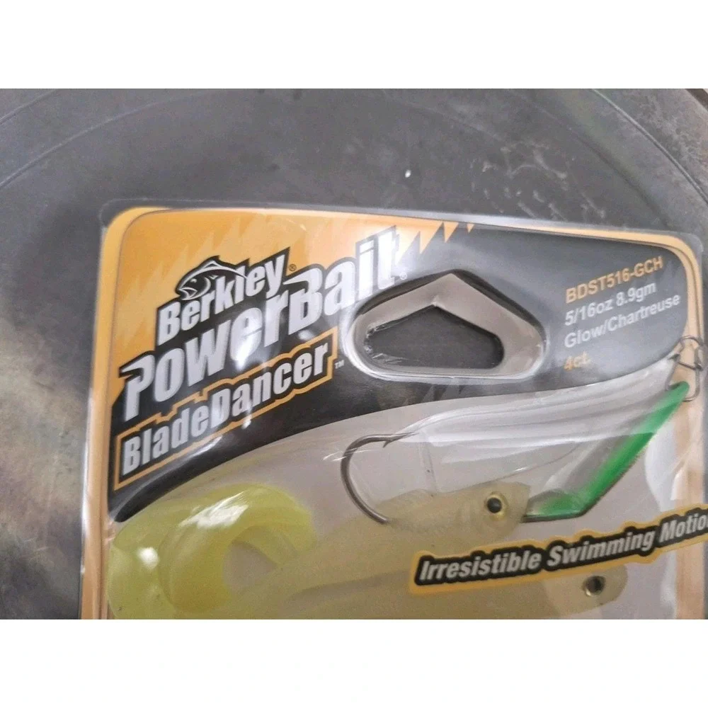 Vintage Berkley Blade Dancer Lure 5/16 oz‎ Electric YELLOW Power Bait